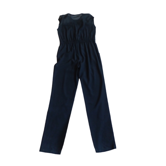 Nanette Lepore Womens Sleeveless Black Jumpsuit Stretchy With Pockets Size 8 - Picture 6 of 7